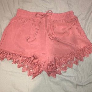pink shorts